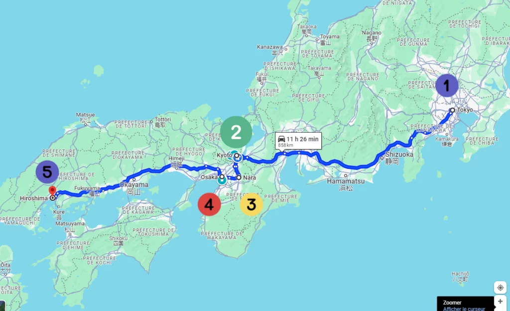 que faire au japon, itinéraire de notre road trip de 15 jours au japon