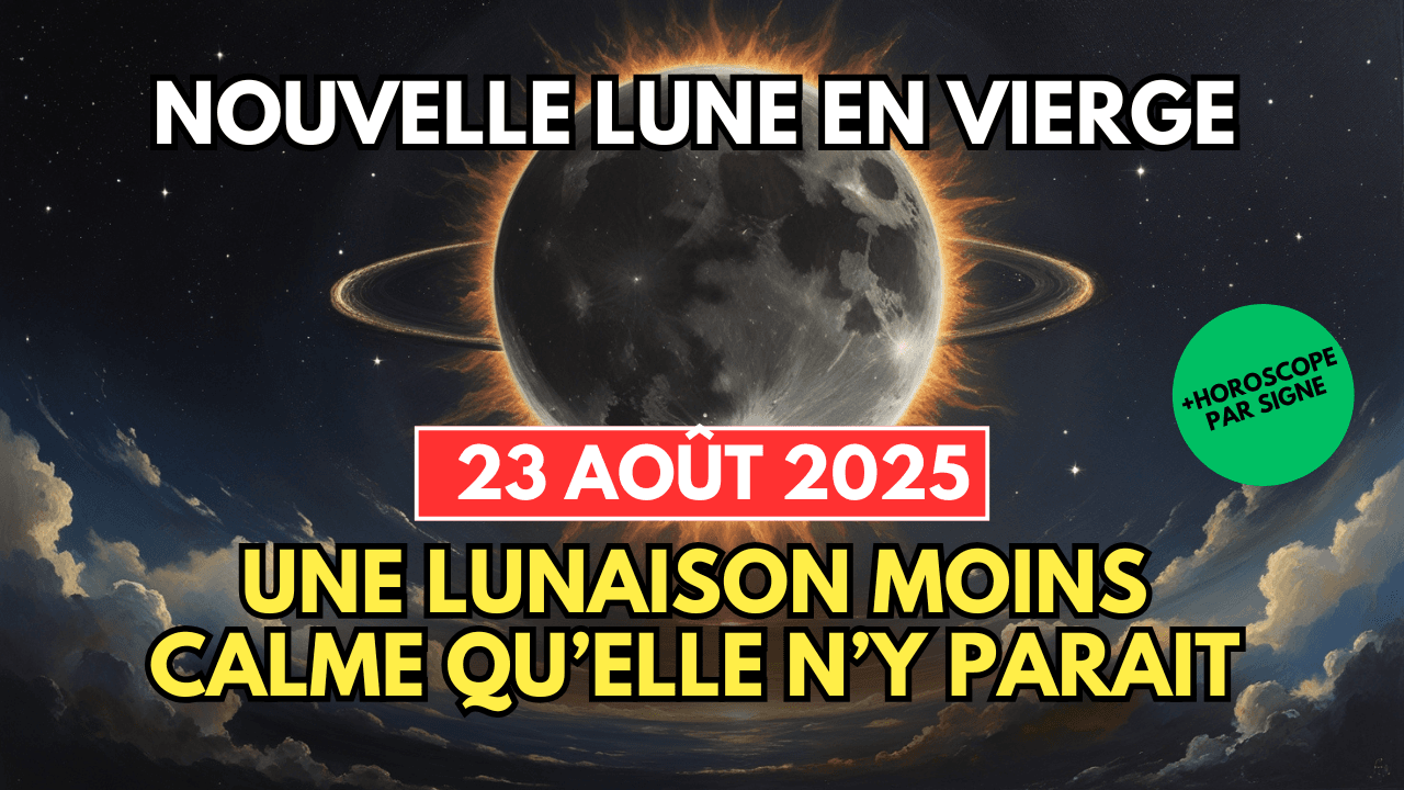 nouvelle lune en vierge du 23 août 2025