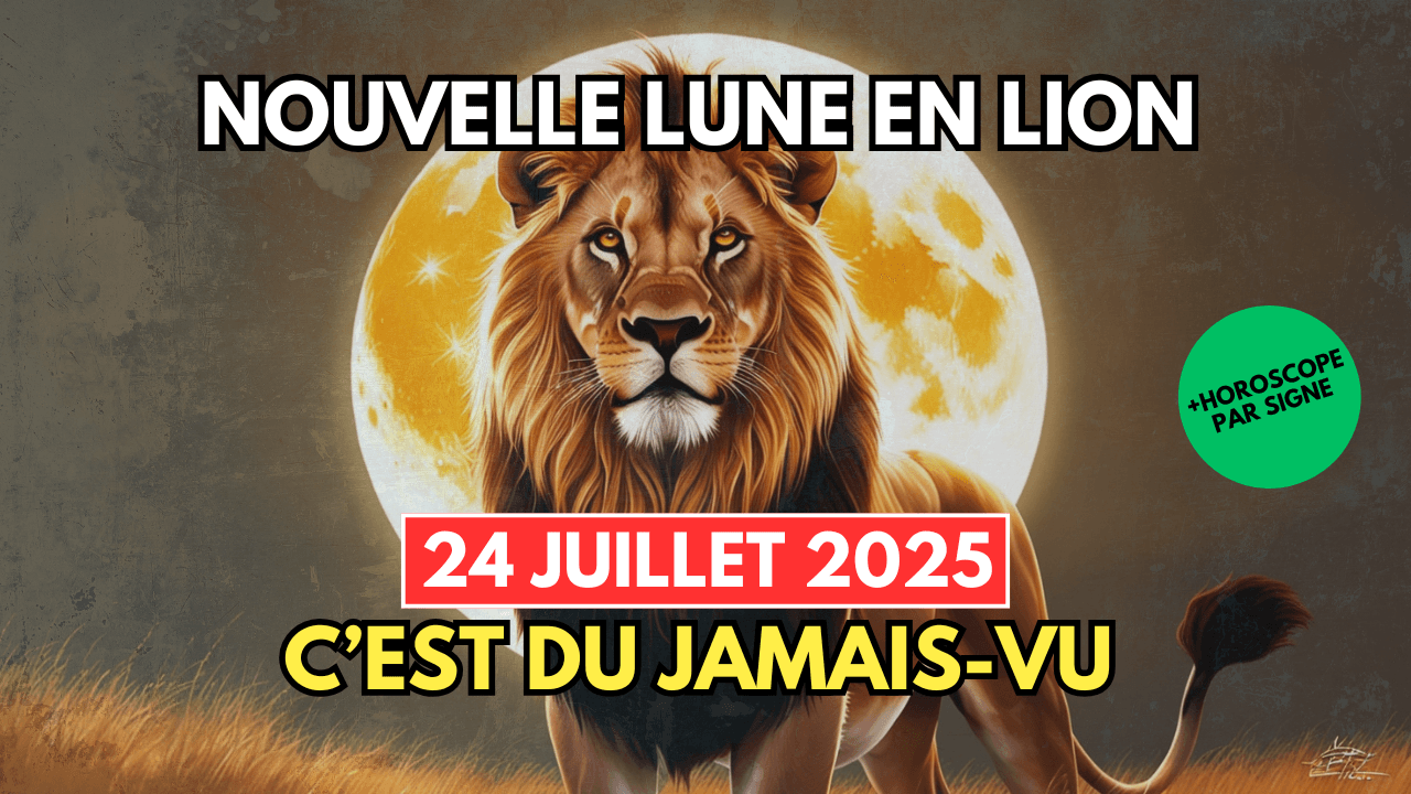nouvelle lune en lion du 24 juillet 2025