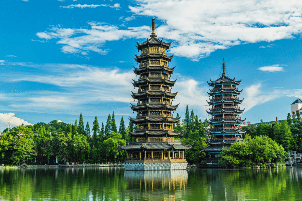 Sun and Moon Pagodas
