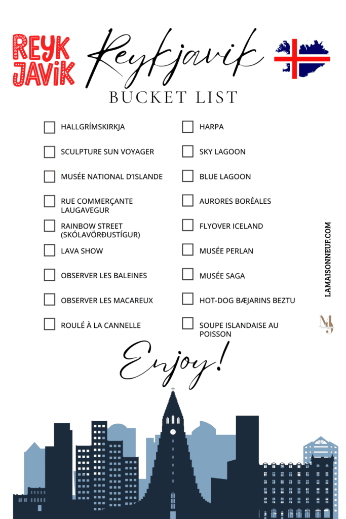 bucket list reykjavik
