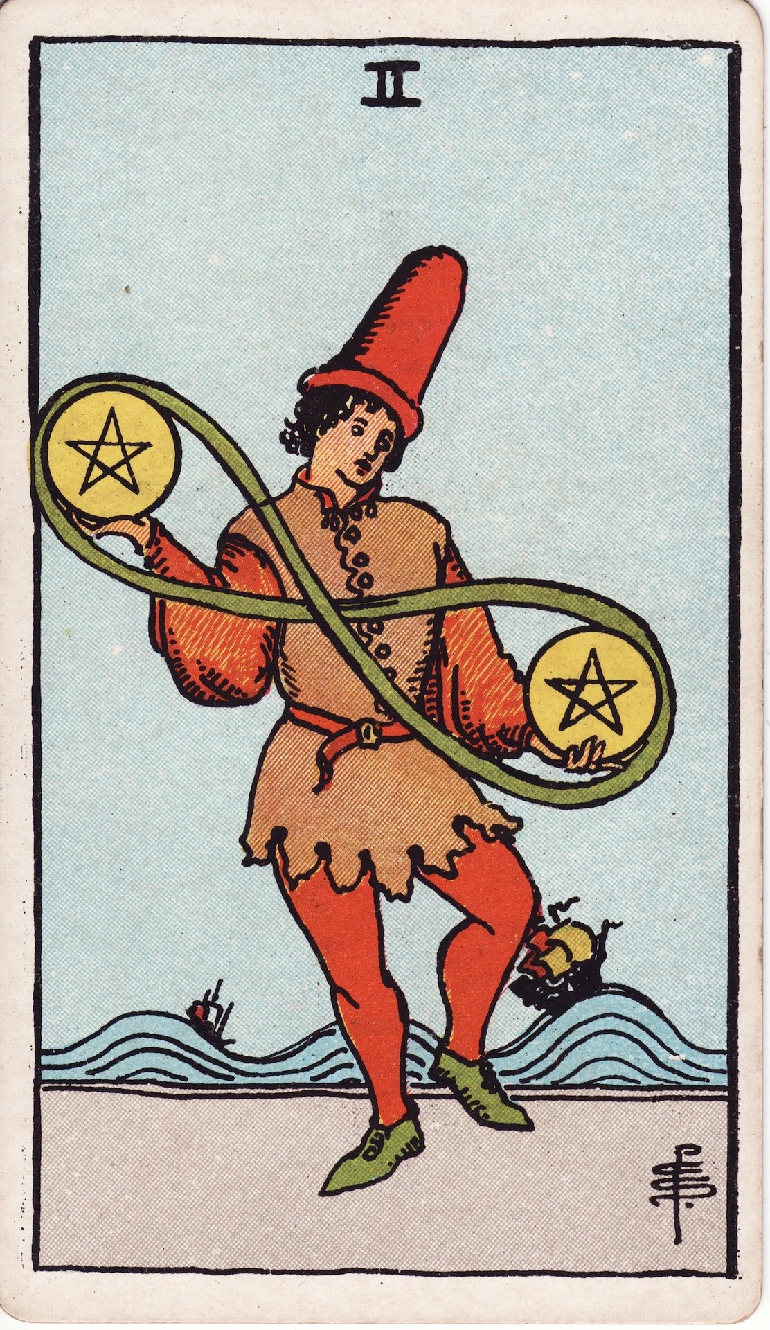 2 de Pentacles - Tarot - Pleine Lune Capricorne juin 2026